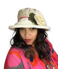 Florence - Floral Light, Direct from the designer Peak and Brim Hats.