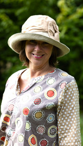 Josephine Bow in Salmon - Direct from the designer, Peak and Brim Designer Hats