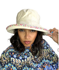 Naomi in Floral, Direct from the designer, Peak and Brim Designer Hats