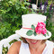 Summer Rose (SB) Cotton - Vintage Pink Rose, Direct from the designer, Peak and Brim Designer Hats