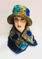 Collerette - Turquoise & Blue, direct from the designer Peak and Brim Hats