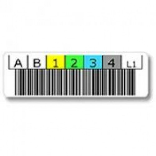 Tape cartridge barcode labels