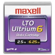 229558 - Maxell LTO Ultrium 6 Data Cartridge - LTO - 2.50 TB / 6.25 TB - 2775.59 ft Tape Length