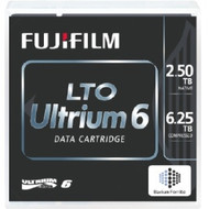 81110000850 - Fujifilm LTO Ultrium Data Cartridge - LTO-6 - Labeled - 2.50 TB / 6.25 TB - 2775.59 ft Tape Length - 160 MB/s  Data Transfer Rate - 400 MB/s  Data Transfer Rate