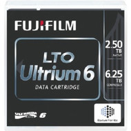 16310744 - Fujifilm LTO Ultrium Data Cartridge - LTO-6 - 2.50 TB / 6.25 TB - 2775.59 ft Tape Length - 160 MB/s  Data Transfer Rate - 400 MB/s  Data Transfer Rate
