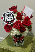 UGA Bulldog Flowers from The Bloom Closet Florist.