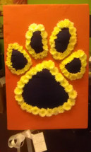 Clemson Paw Square Design
