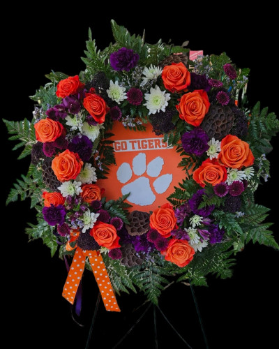 Clemson tribute wreath