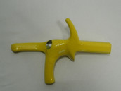 Small Belgian pistol grip (or Orthopedic). Comes in a S,M,L,XL. Right Hand or Left Hand.  