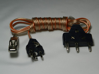 Saber Body Cord with Black Plug and Clear Wire

Interchangeable with Foil body cord