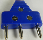 Plug, Three Pin
Interchangeable with Epee body cord and one side of the Foil body cord and Saber body cord