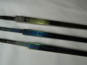 Foil Electric Wired Electric Blade, STM/FIE (Maraging). Comes in Silver, Blue or Multi-Colored Blade.