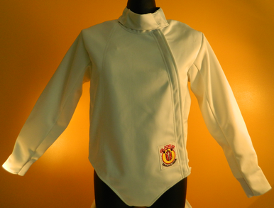 Children's Jacket made with 50% Dyneema and 50% Polyester in a close knit pattern, double layers for durability, sturdy zipper and velcro flap for easy adjustment and strong elastic bands around the wrist. The material is a comfortable fit. The jackets are competition rated at 350N. Excellent protection for training, local and most national competitions.