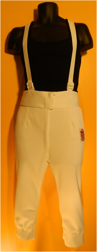 Men's Pants (Knickers) made with 50% Dyneema and 50% Polyester, sturdy zipper and Velcro flap for easy adjustment.  The knickers are competition rated at 350N. Excellent Protection for Training, Local and most National Competitions.