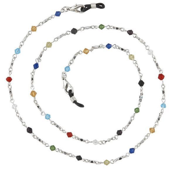 crystal eyeglass chain