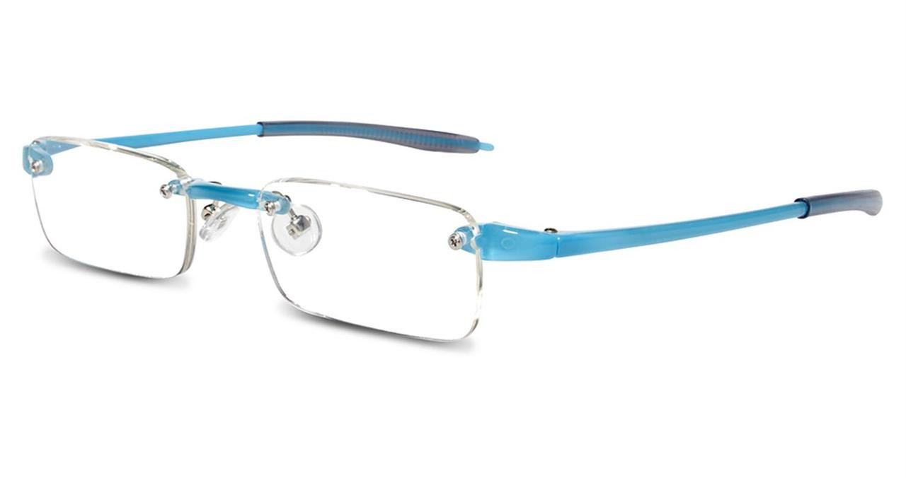 Visualite #1 Rimless Reading Glasses / Turquoise/1.50 & 2.00 - EyeNeeds