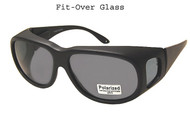 Over the glasses Polarized Sunglasses Black/Large