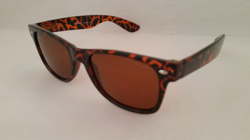 Polarized Large Retro Sunglasses Men & Women Amber Lense - EyeNeeds