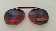 round 44 mm adjustable drivers clip on sunglasses
GUNMETAL