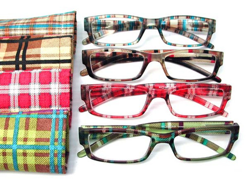 Mod Women's Plaid reading glasses