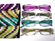 zoe multi color fashion women's reading glasses