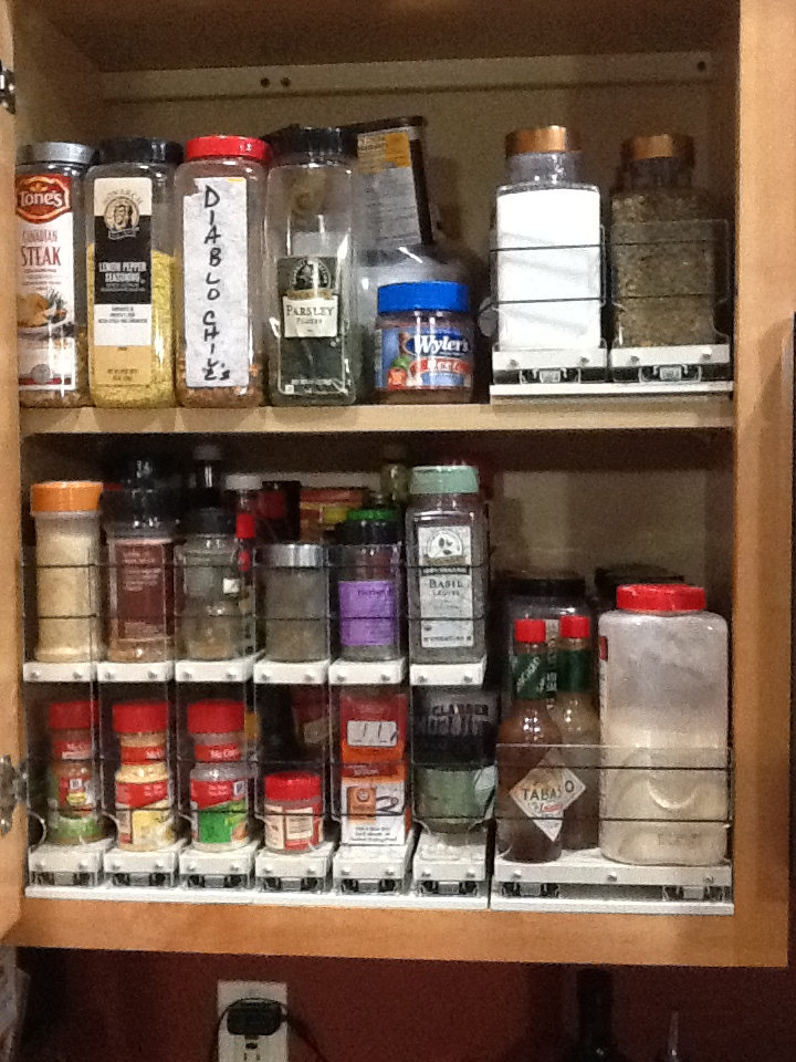 Cabinet Organized by Vertical Spice