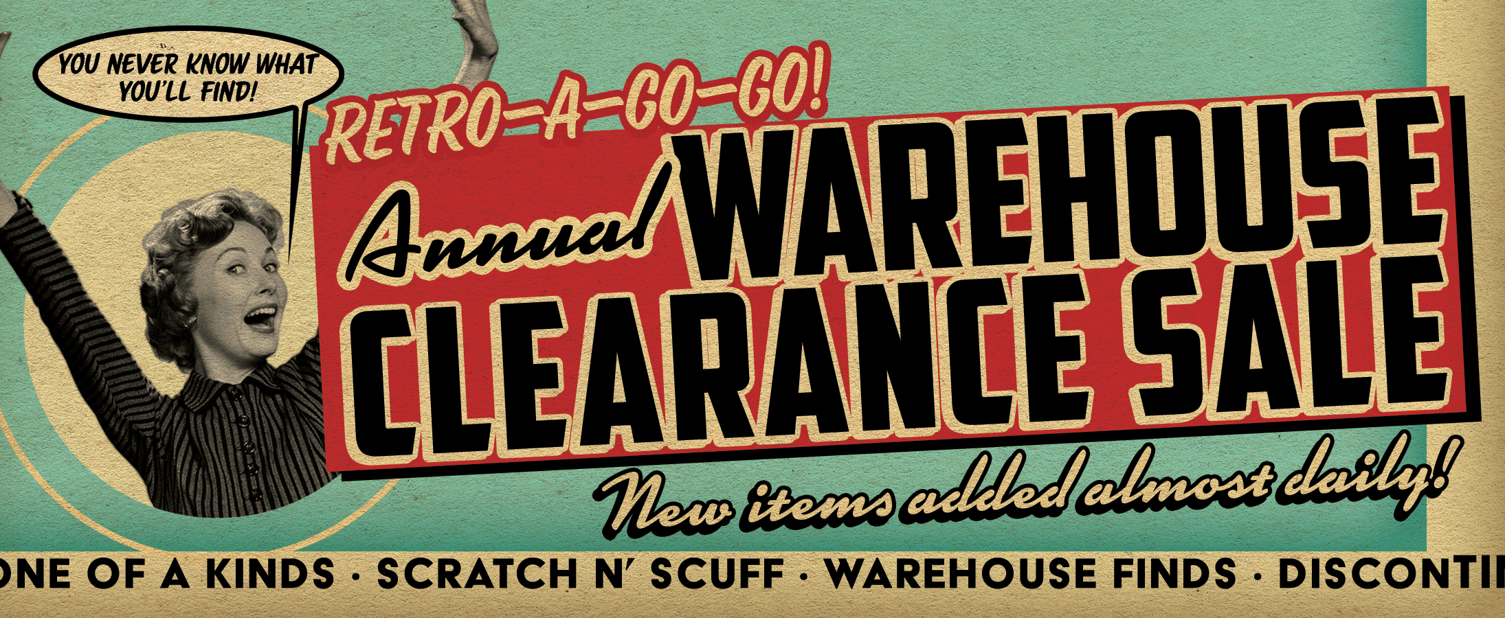 Annual Warehouse Clearance Sale - Page 1 - Retro-a-go-go!