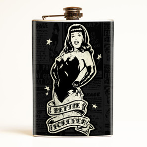 Bettie Page Forever Flask -