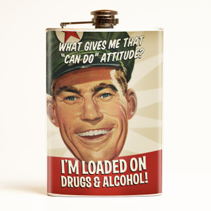 Loaded on Drugs & Alcohol Flask - 0641938655094