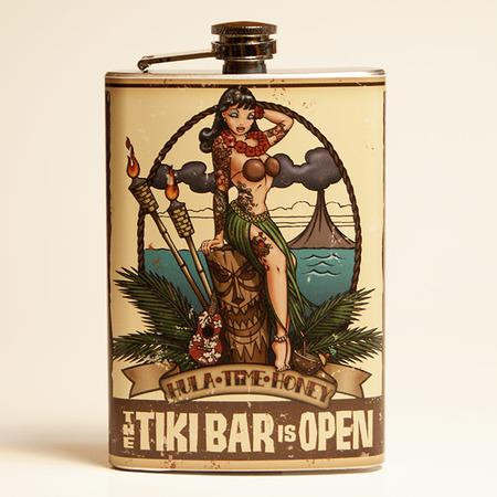 Tiki Bar is Open Flask - OUT OF STOCK! - 0641938655117