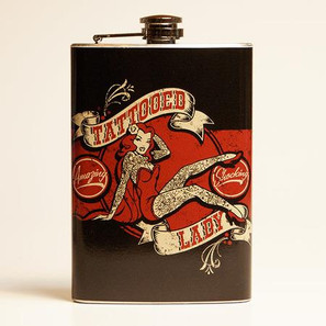 Tattooed Lady Flask-OUT OF STOCK -