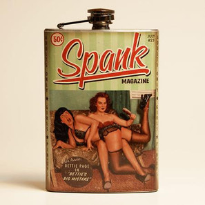 Bettie Page Spank Flask-OUT OF STOCK - 0641938655100