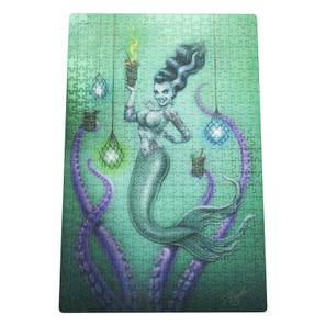P'gosh Franken Mermaid 500 Piece Puzzle w/Stash Tin