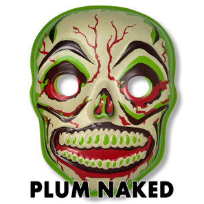 "Plum Naked" Green Slime Skull 3-D Wall Decor* -