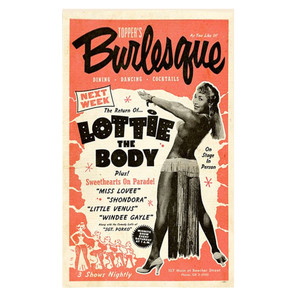 Lottie the Body Burlesque Poster