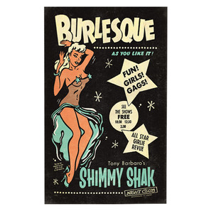 Burlesque Shimmy Shak Poster