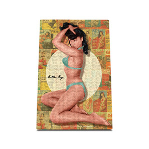 Bettie Page Cover Girl 500 Piece Puzzle w/Stash Tin