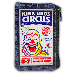 Kink Bros Circus Zipper Coin Pouch