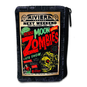 Moon Zombies Zipper Coin Pouch