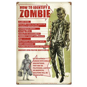 How to Identify A Zombie Metal Sign