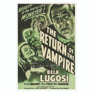 Bela Lugosi "Return of the Vampire" Movie Print*