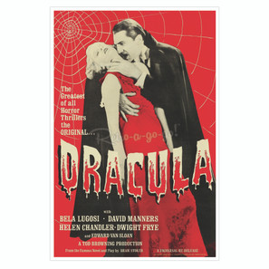 Bela Lugosi "Dracula" Movie Print - Red