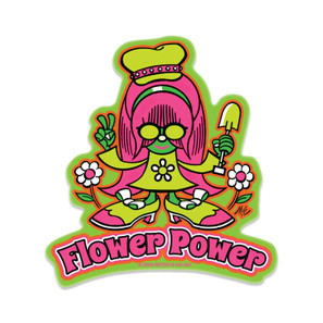 Flower Power Vinyl Sticker*
