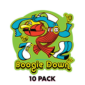 Boogie Down Vinyl Sticker - 10 Pack*