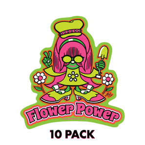 Flower Power Vinyl Sticker - 10 Pack*