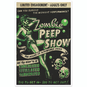 Zombie Peep Show Print*