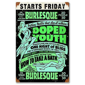 Doped Youth Metal Sign