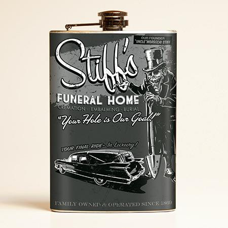 Stiff's Funeral Home Flask-OUT OF STOCK -