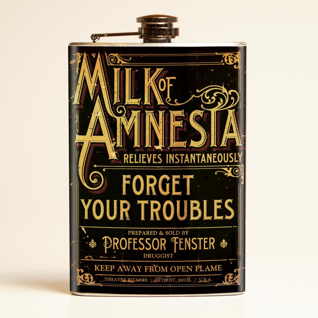 Theatre Bizarre Milk of Amnesia Flask-OUT OF STOCK -