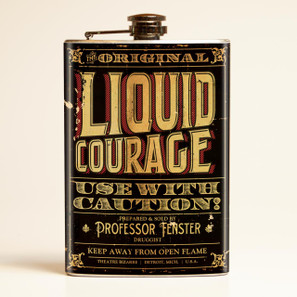 Theatre Bizarre Liquid Courage Flask